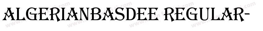 AlgerianBasDEE Regular字体转换